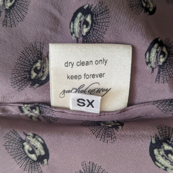 Rachel Comey Evil Eye Purple Silk Skirt xs witchy - Picture 4 of 8